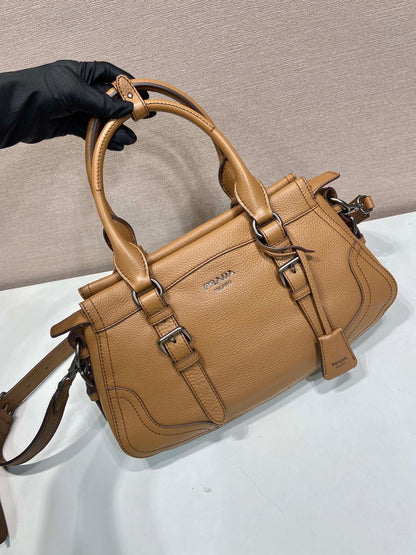 Prada Large Tote Bag 35cm Camel Leather