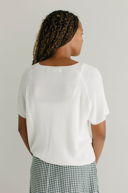 'Jocelyn' Short Sleeve Cardigan Top FINAL SALE