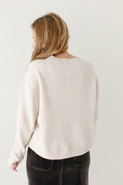 'Drusilla' Flower Knit Button Down Cardigan