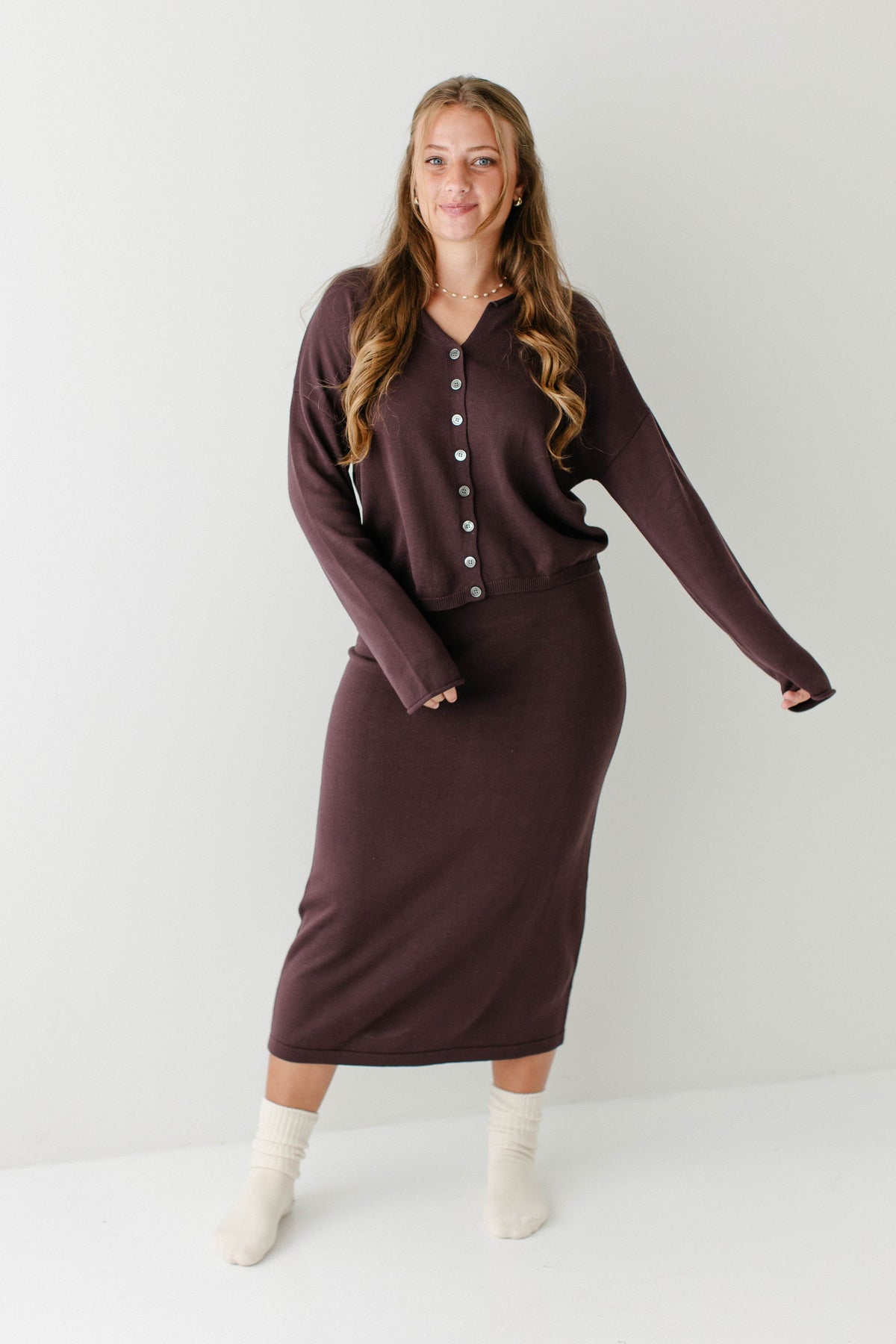 'Jana' Drop Sleeve Cardigan