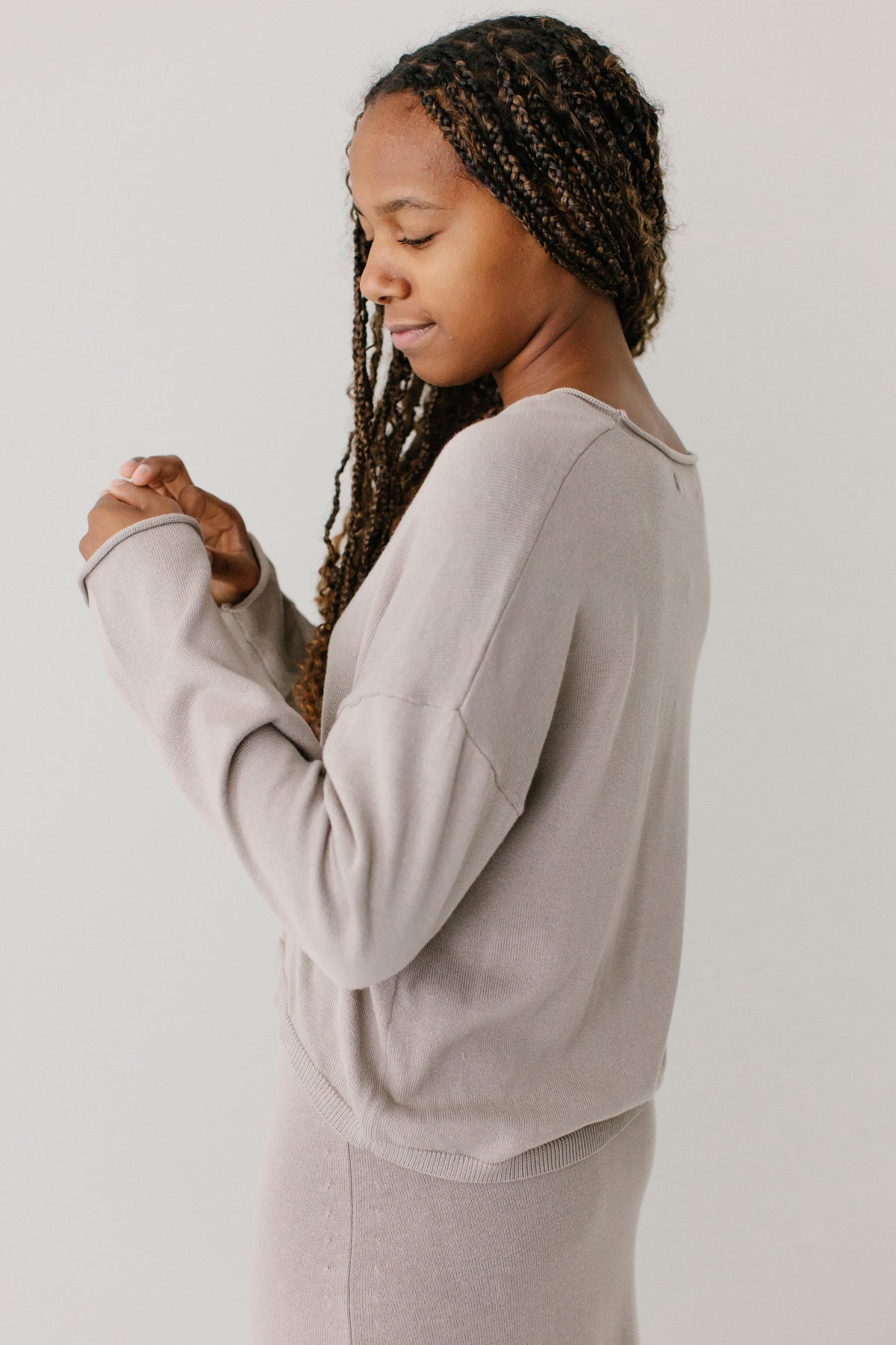 'Jana' Drop Sleeve Cardigan