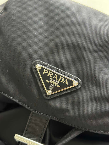 Prada 2026 Backpack 23.5cm Black Re-Nylon