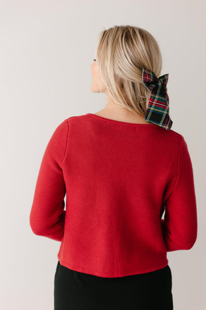 'Edwina' Tie Front Knit Cardigan