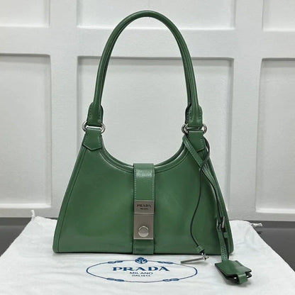 Prada 2026 Soft Lux Medium Tote Bag 26cm Patent Calfskin