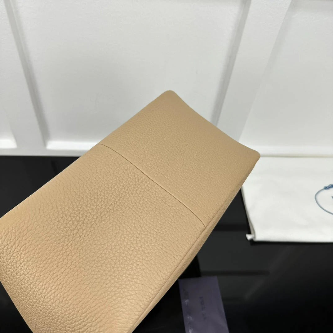 Prada 2026 Tote Bag Beige Calfskin