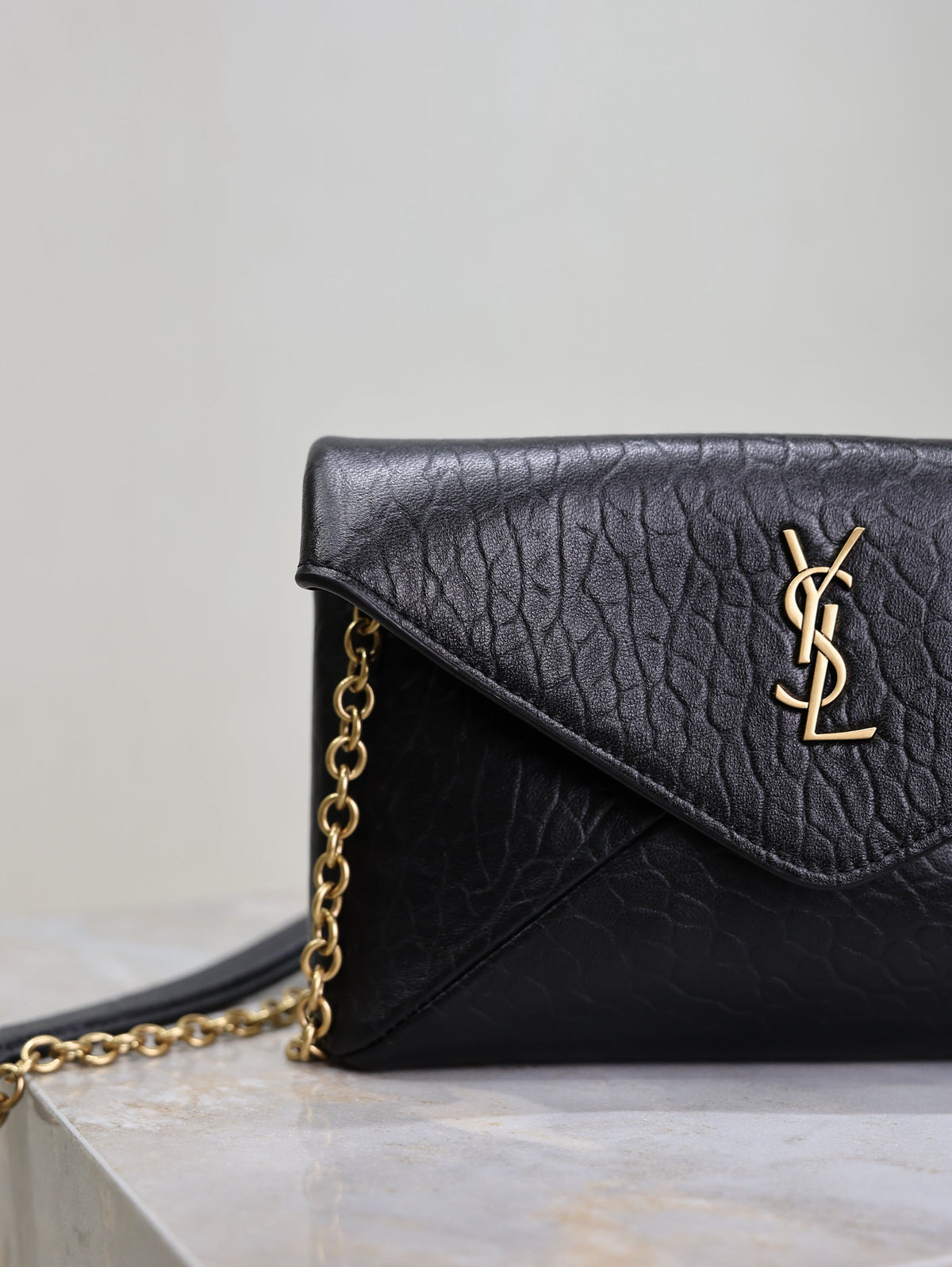 Prada Calypso Bag 19cm Black Elephant Leather