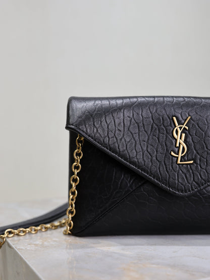 Prada Calypso Bag 19cm Black Elephant Leather