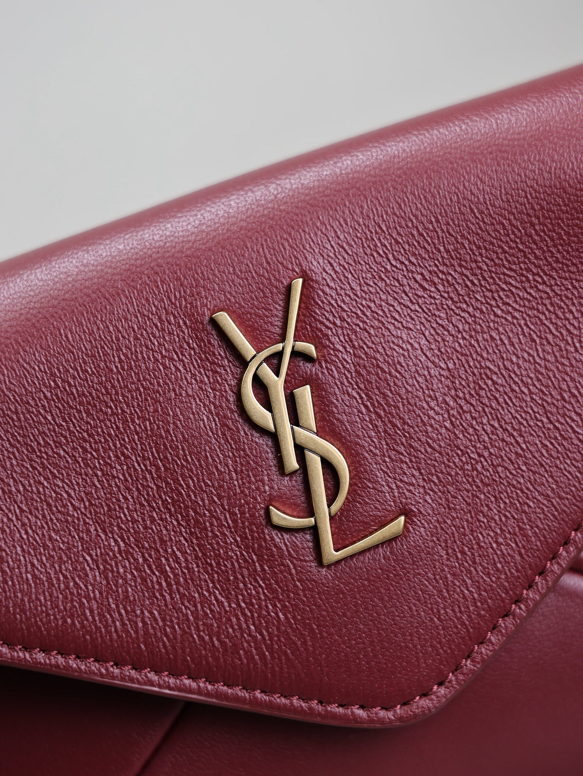 Prada Calypso Bag 19cm Burgundy Sheepskin Leather