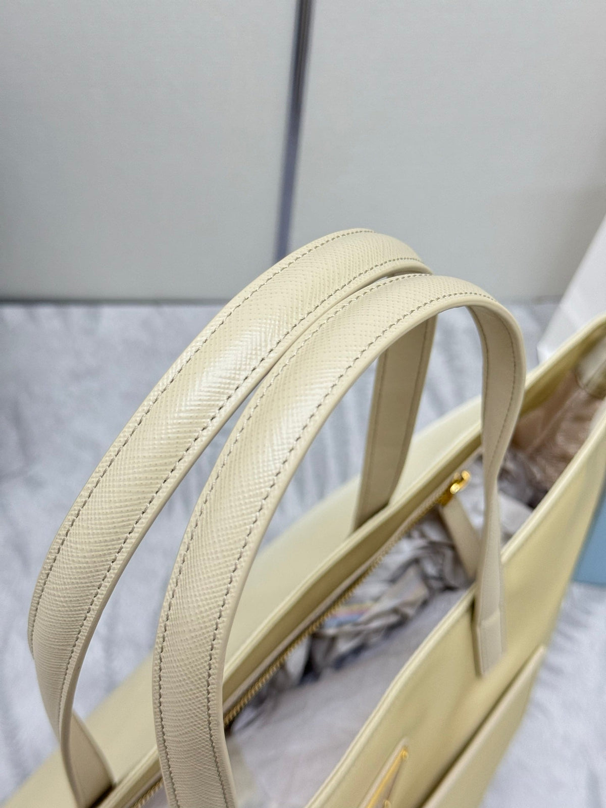 Prada Re-Edition 1978 Tote Bag 35cm Desert Beige Re-Nylon& Saffiano Leather